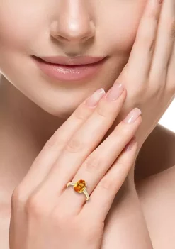 Budget 🎁 14K Yellow Gold Diamond and Citrine Ring by Effy® 💯 -Effy® Sales Shop Belk 1863