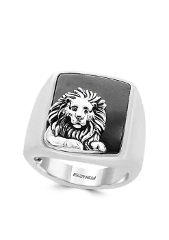 Brand new 😉 Sterling Silver Hematite Lion Ring by Effy® 😀