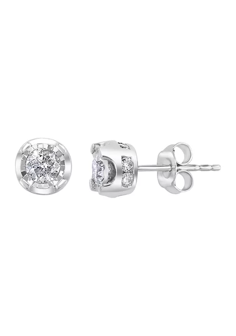 Hot Sale 😀 1 ct. t.w. Diamond Stud Earrings in Sterling Silver by Effy® ⭐ 1 Hot Sale 😀 1 ct. t.w. Diamond Stud Earrings in Sterling Silver by Effy® ⭐
