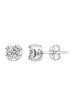Hot Sale 😀 1 ct. t.w. Diamond Stud Earrings in Sterling Silver by Effy® ⭐ 7 Hot Sale 😀 1 ct. t.w. Diamond Stud Earrings in Sterling Silver by Effy® ⭐ -Effy® Sales Shop Belk 1905