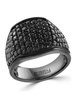 Wholesale 🔔 Men's 3.96 ct. t.w. Black Spinel Ring in Sterling Silver by Effy® 🔔 -Effy® Sales Shop Belk 1916