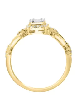 New ❤️ 3/8 ct. t.w. Diamond Ring in 14K Yellow Gold by Effy® 🔥 8 New ❤️ 3/8 ct. t.w. Diamond Ring in 14K Yellow Gold by Effy® 🔥 -Effy® Sales Shop Belk 1930