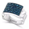 Brand new 🧨 Men's 925 Sterling Silver London Blue Topaz Ring by Effy® ⭐