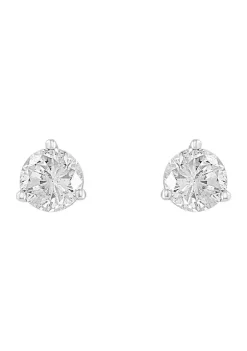 New 🤩 14K White Gold Diamond Stud Earrings by Effy® 💯