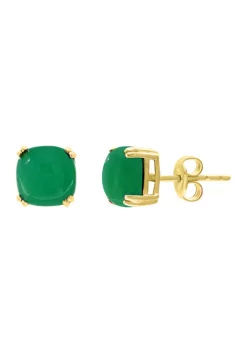 Best reviews of 👍 5.9 ct. t.w. Green Jade Earrings in 14K Yellow Gold by Effy® 🔥