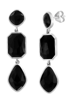 Budget 🌟 Onyx Drop Earrings in Sterling Silver by Effy® 🧨 -Effy® Sales Shop Belk 2009