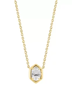 Cheap ⌛ 925 Gold Plated Silver White Topaz Oval Necklace by Effy® 🎁 -Effy® Sales Shop Belk 2019
