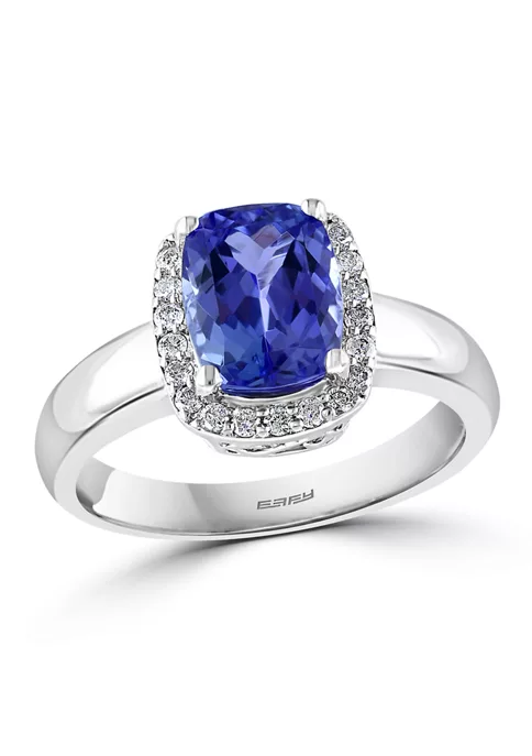 Top 10 😍 1/5 ct. t.w. Diamond and 1.9 ct. t.w. Tanzanite Ring in Sterling Silver by Effy® 🔔 2 Top 10 😍 1/5 ct. t.w. Diamond and 1.9 ct. t.w. Tanzanite Ring in Sterling Silver by Effy® 🔔 - Image 2