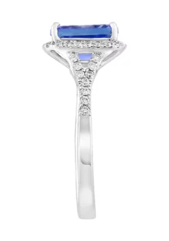 Promo 😀 14K White Gold Diamond and Tanzanite Ring by Effy® 😉 -Effy® Sales Shop Belk 2040
