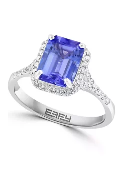 Promo 😀 14K White Gold Diamond and Tanzanite Ring by Effy® 😉 -Effy® Sales Shop Belk 2042