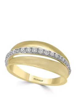 Hot Sale 🎁 14K White and Yellow Gold Diamond Ring by Effy® 🌟