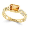 Top 10 🧨 14K Yellow Gold Diamond and Citrine Ring by Effy® 🌟