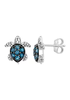 Best reviews of 👍 London Blue Topaz Turtle Earrings in Sterling Silver by Effy® 💯