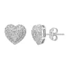 Cheap 🔔 1/2 ct. t.w. Diamond Heart Earrings in Sterling Silver by Effy® ⭐