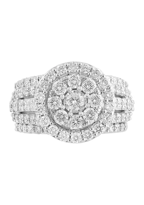 Cheapest 😀 2.93 ct. t.w. Diamond Cluster Ring in 14K White Gold by Effy® 🥰 3 Cheapest 😀 2.93 ct. t.w. Diamond Cluster Ring in 14K White Gold by Effy® 🥰 - Image 3