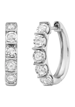 Deals ❤️ Sterling Silver 5/8 ct. t.w. Diamond Hoops by Effy® 🔔 -Effy® Sales Shop Belk 2103