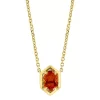 Budget 👍 925 Gold Plated Silver Citrine Oval Necklace by Effy® ⭐
