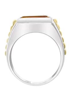 Deals ✨ Men's 3.3 ct. t.w. Madera Citrine Ring in Sterling Silver by Effy® 😀 -Effy® Sales Shop Belk 2114