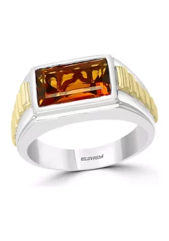 Deals ✨ Men's 3.3 ct. t.w. Madera Citrine Ring in Sterling Silver by Effy® 😀 -Effy® Sales Shop Belk 2116