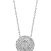 New ⌛ 1/2 ct. t.w. Diamond Pendant Necklace in Sterling Silver by Effy® ✨