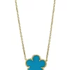 Budget 👏 1.15 ct. t.w. Turquoise Pendant Necklace in 14K Yellow Gold by Effy® 😍