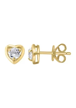 Budget 🛒 925 Gold Plated Silver White Topaz Earrings by Effy® ✔️ -Effy® Sales Shop Belk 2191
