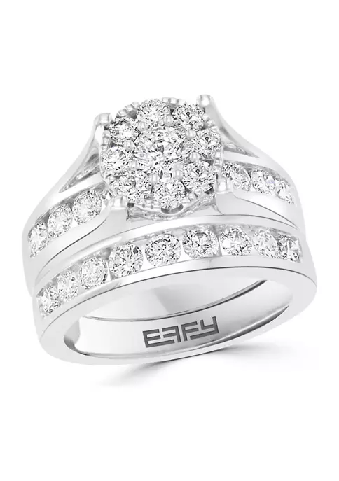 Wholesale ⭐ 14k White Gold 1.96 ct. t.w. Diamond Ring Set by Effy® 🔥 1 Wholesale ⭐ 14k White Gold 1.96 ct. t.w. Diamond Ring Set by Effy® 🔥