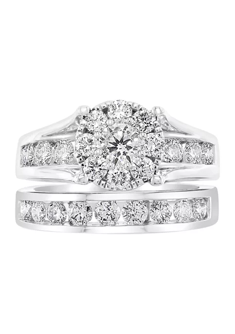 Wholesale ⭐ 14k White Gold 1.96 ct. t.w. Diamond Ring Set by Effy® 🔥 2 Wholesale ⭐ 14k White Gold 1.96 ct. t.w. Diamond Ring Set by Effy® 🔥 - Image 2