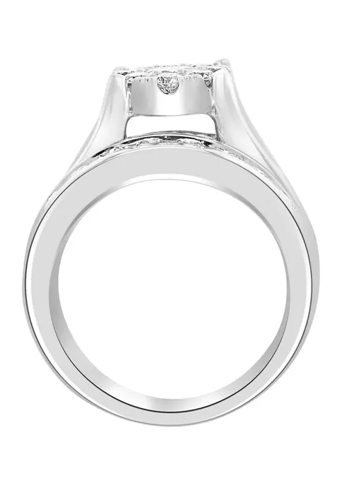 Wholesale ⭐ 14k White Gold 1.96 ct. t.w. Diamond Ring Set by Effy® 🔥 5 Wholesale ⭐ 14k White Gold 1.96 ct. t.w. Diamond Ring Set by Effy® 🔥 - Image 5