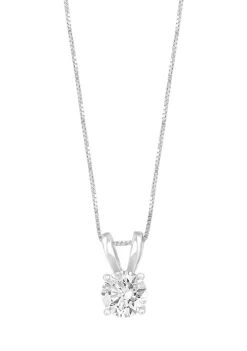 Cheap ✔️ 14K White Gold Lab Grown Diamond Pendant (with 1/2 ct. t.w. Center Size) by Effy® 😉