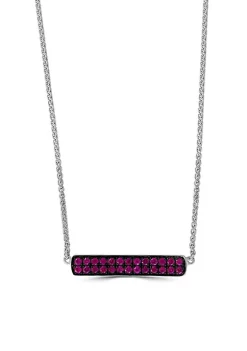 Best deal 😉 0.62 ct. t.w. Ruby Bar Necklace in Sterling Silver by Effy® 😀