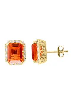 Best reviews of 😉 1/4 ct. t.w. Diamond and 6.3 ct. t.w. Citrine Earrings in 14K Yellow Gold by Effy® ✨ -Effy® Sales Shop Belk 2256