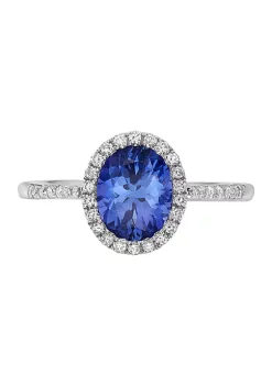 Buy 👏 1.57 ct. t.w. Tanzanite and 1/5 ct. t.w. Diamond Ring in 14K White Gold by Effy® 🥰