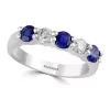 Best Sale 👍 14k White Gold Diamond and Natural Sapphire Ring by Effy® ✨