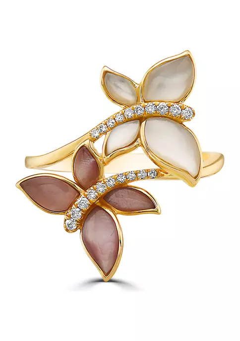 Best reviews of 🔔 1/10 ct. t.w. Diamond and 👩 Mother of Pearl Butterfly Ring in 14K Yellow Gold by Effy® 💯 6 Best reviews of 🔔 1/10 ct. t.w. Diamond and 👩 Mother of Pearl Butterfly Ring in 14K Yellow Gold by Effy® 💯 - Image 6