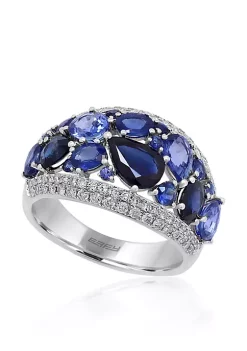 Brand new 😉 Sapphire & Diamond Ring in 14K White Gold by Effy® 🔥