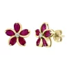 Discount 🥰 3.14 ct. t.w. Ruby and 1/10 ct. t.w. Diamond Earrings in 14K Yellow Gold by Effy® 🤩