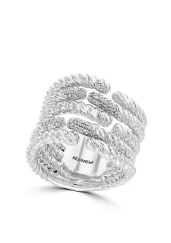 Best Pirce 😉 Sterling Silver Diamond Band Ring by Effy® 👏