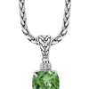 Top 10 🧨 Sterling Silver 1/10 ct. t.w. Diamond and 4 ct. t.w. Green Amethyst Pendant by Effy® 😉
