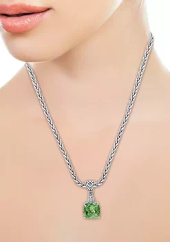 Top 10 🧨 Sterling Silver 1/10 ct. t.w. Diamond and 4 ct. t.w. Green Amethyst Pendant by Effy® 😉 6 Top 10 🧨 Sterling Silver 1/10 ct. t.w. Diamond and 4 ct. t.w. Green Amethyst Pendant by Effy® 😉 -Effy® Sales Shop Belk 2370