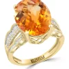 Brand new 🛒 3/8 ct. t.w. Diamond and Citrine Ring in 14K Yellow Gold by Effy® 😍