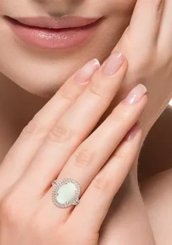 Best Pirce 💯 3.9 ct. t.w. Opal and 0.95 ct. t.w. Diamond Ring in 14k Rose Gold by Effy® 😉 -Effy® Sales Shop Belk 239