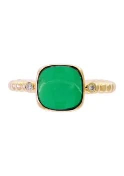 Hot Sale ✔️ 1/10 ct. t.w. Diamond and 3.15 ct. t.w. Green Jade Ring in 14K Yellow Gold by Effy® ✔️ 9 Hot Sale ✔️ 1/10 ct. t.w. Diamond and 3.15 ct. t.w. Green Jade Ring in 14K Yellow Gold by Effy® ✔️ -Effy® Sales Shop Belk 2396