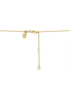 Hot Sale 🔔 1/10 ct. t.w. Diamond Onyx Necklace in 14K Yellow Gold by Effy® 💯 -Effy® Sales Shop Belk 2403