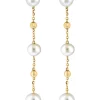 Best Sale 🧨 Freshwater Pearl Drop Earrings in 14K Yellow Gold by Effy® 👏