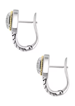 Best Pirce 🔔 Sterling Silver/18K Yellow Gold Diamond Earrings by Effy® 🧨 -Effy® Sales Shop Belk 2433