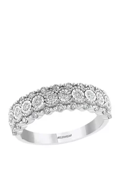 Buy 🛒 1/2 ct. t.w. Diamond Band in 14K White Gold by Effy® 🔥 -Effy® Sales Shop Belk 2462