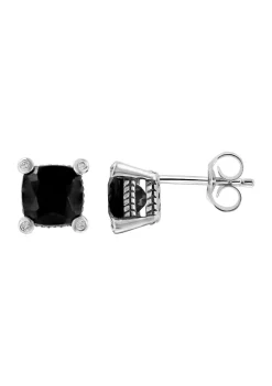 Hot Sale 👏 1/10 ct. t.w. Diamond and 2.78 ct. t.w. Onyx Cable Earrings in Sterling Silver by Effy® 🎉 9 Hot Sale 👏 1/10 ct. t.w. Diamond and 2.78 ct. t.w. Onyx Cable Earrings in Sterling Silver by Effy® 🎉 -Effy® Sales Shop Belk 2476