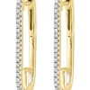 Top 10 😉 1/3 ct. t.w. Diamond Oval Hoop Earrings in 14K Yellow Gold by Effy® 🔔