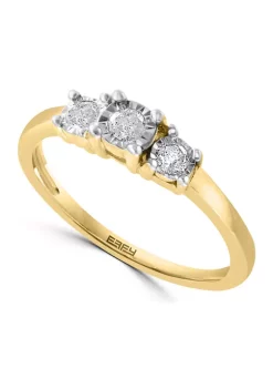 Brand new 🔔 925 Silver/Gold Plated 1/4 ct. t.w. Diamond Ring by Effy® ✔️ 11 Brand new 🔔 925 Silver/Gold Plated 1/4 ct. t.w. Diamond Ring by Effy® ✔️ -Effy® Sales Shop Belk 2538